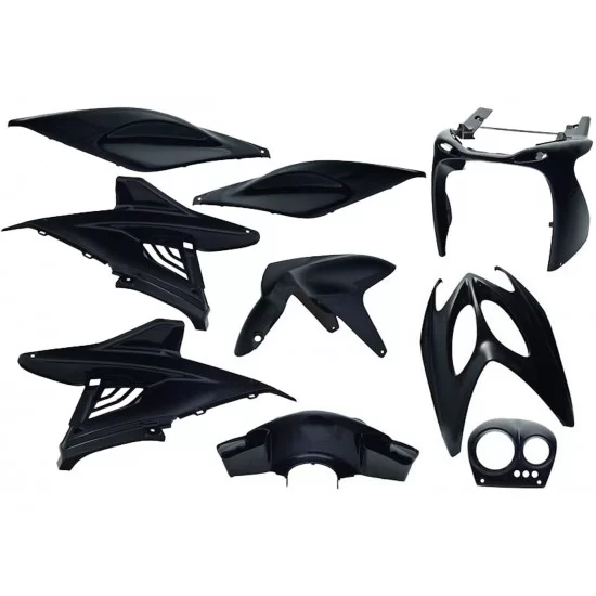 Yamaha Aerox 50/100 97〜 Meter Fairing YAMAHA AEROX 50, 100 1997-2020 FAIRING KIT 9-PIECE BLACK METALLIC